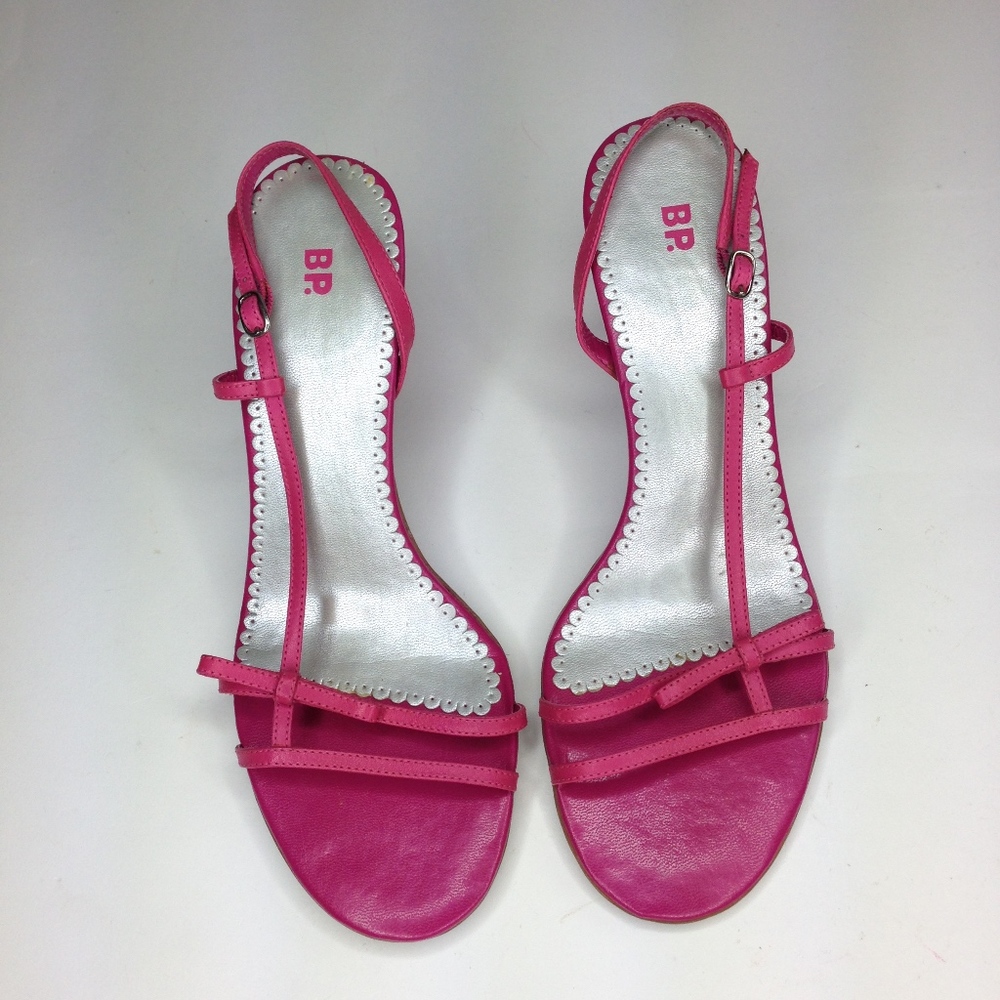 BP. Nordstrom Gwenith Pink Leather Sandal B-357